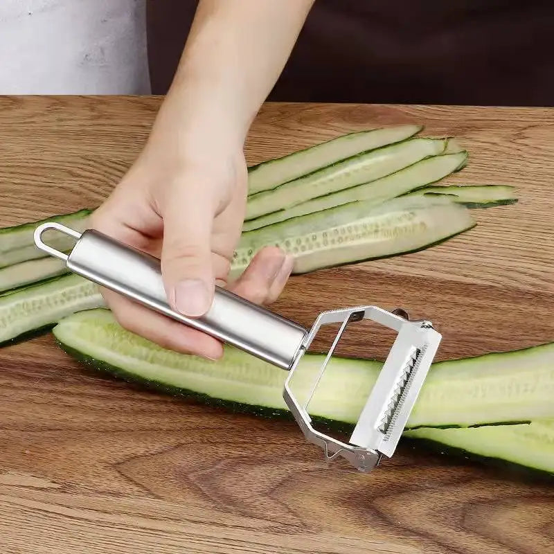 Pelapatate Da Cucina In Acciaio Inossidabile A Doppia Testa Multifunzione Per Frutta E Verdura Per Uso Domestico