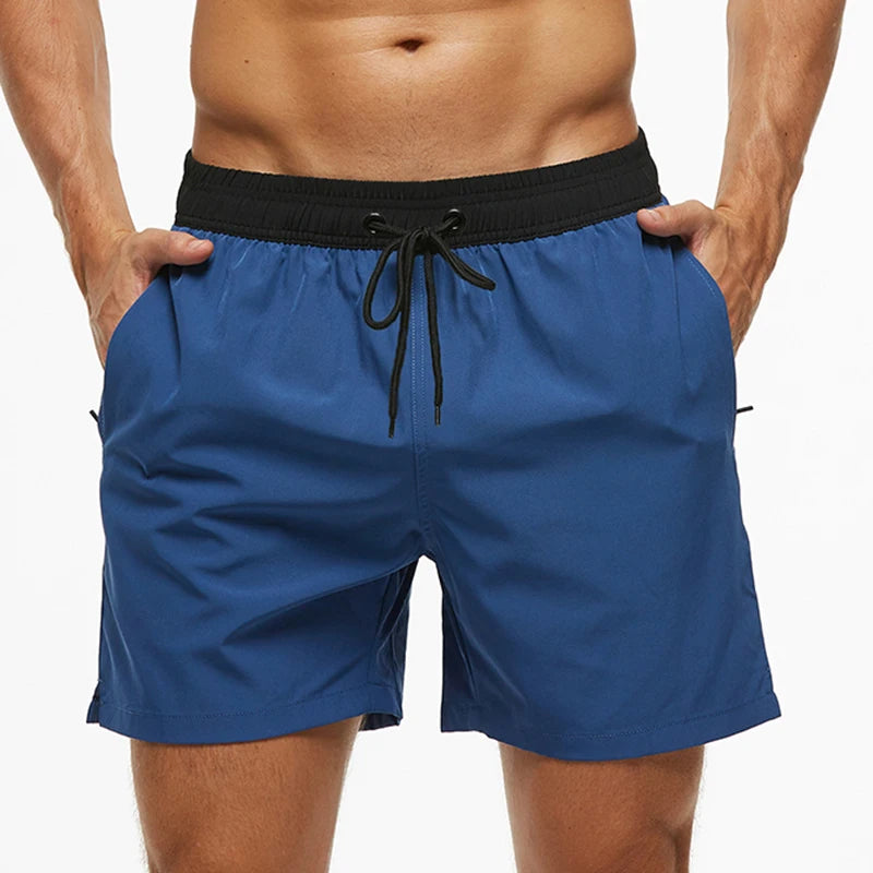 Costume Elasticizzato Uomo Escatch 2025 Pantaloncini Da Spiaggia Ad Asciugatura Rapida Tasche Cerniera Fodera Rete