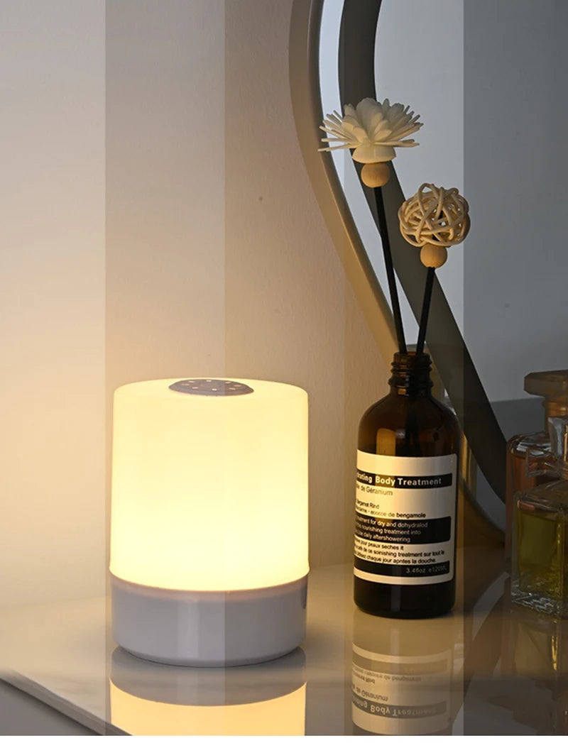 Luci notturne a LED da comodino Ricarica dimmerabile Lampade da notte da tavolo Camera da letto Illuminazione da comodino Decorazione Lampade da tavolo a LED da lettura touch