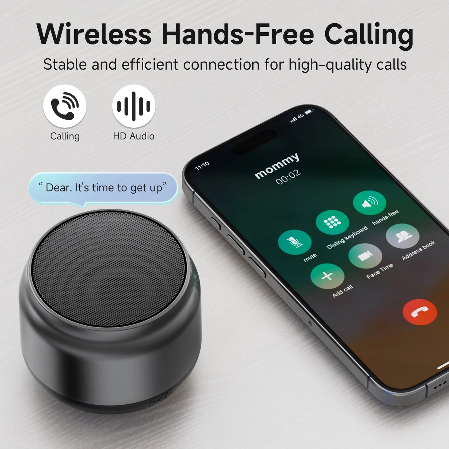 Mini Altoparlante Portatile Wireless Con Ricarica USB Stereo HD E Bassi Potenti Ideale Per Eventi All'Aperto