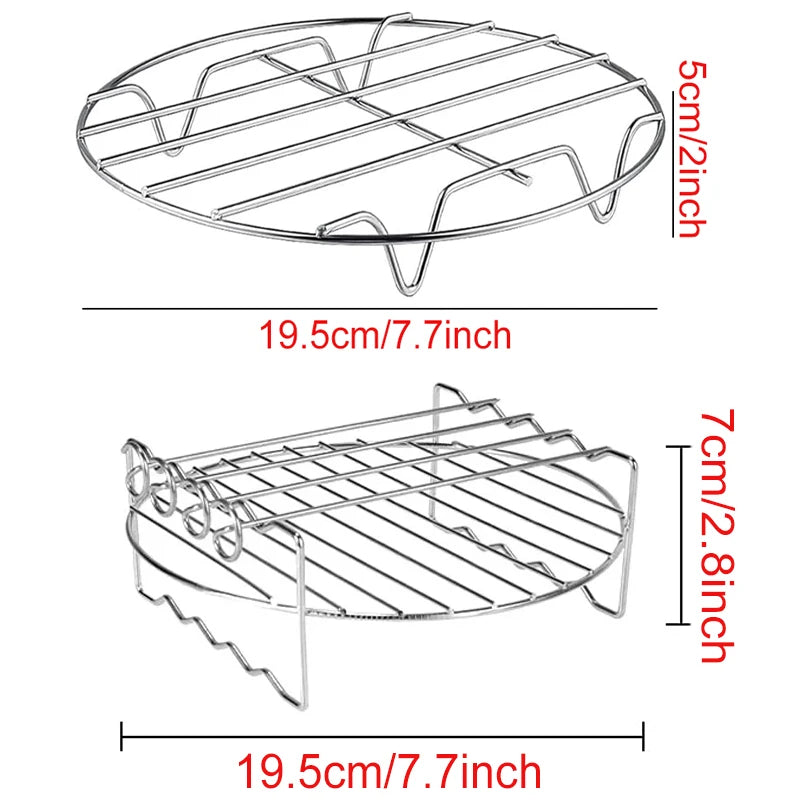 Griglia In Metallo Per Friggitrice Ad Aria E Forno Compatibile Con Cosori Vortex Gourmia Foodi Accessori