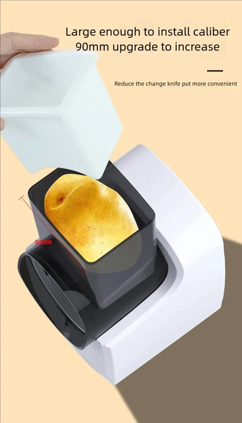 Affettatrice Di Verdure Multifunzione Per Cucina Domestica Elettrica Con Trituratore Automatico