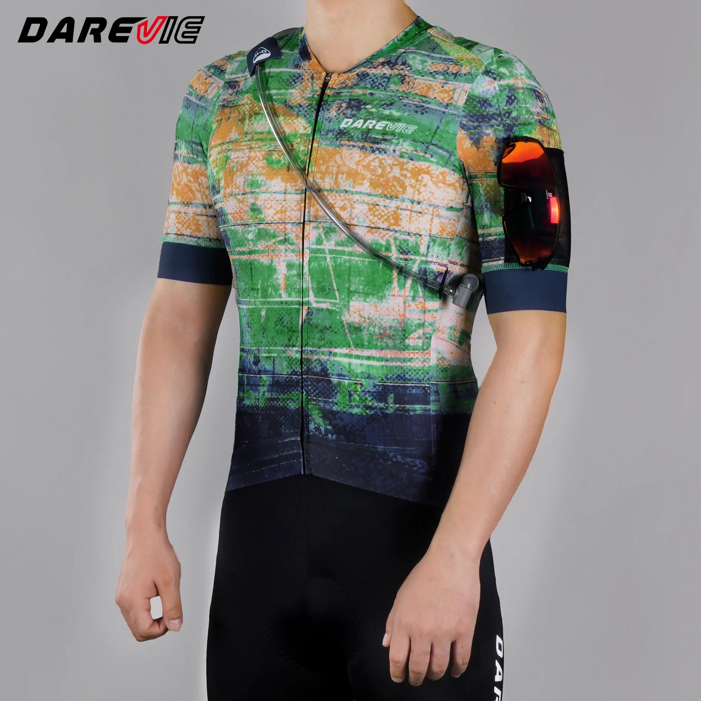 Maglia Ciclismo Uomo Quick Dry Antiscivolo Professionale Traspirante Con Tasche Idratazione