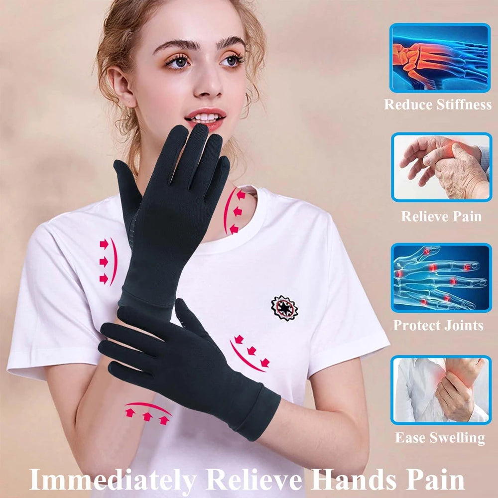 Guanti Da Artrite In Rame Per Dolore Alle Mani Osteoartrite Reumatoide Gonfiore E Tunnel Carpale Unisex