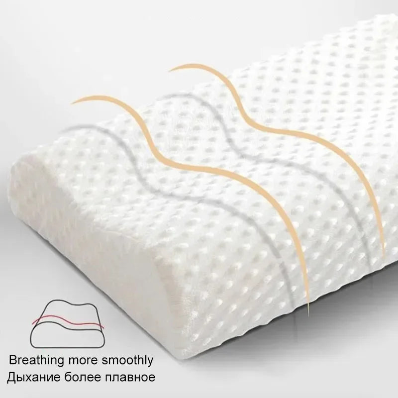 Cuscino Lungo In Memory Foam Ortopedico Per Dormire Con Protezione Del Collo Premaman A Forma Lunga Rimbalzo Lento