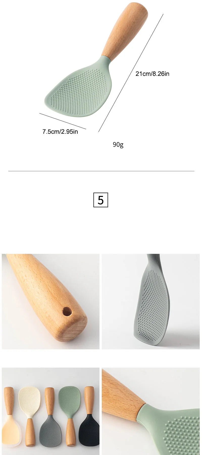 Cucchiaio Da Cucina In Silicone Antiaderente Antiscottatura Resistente Alle Alte Temperature Utensile Durevole