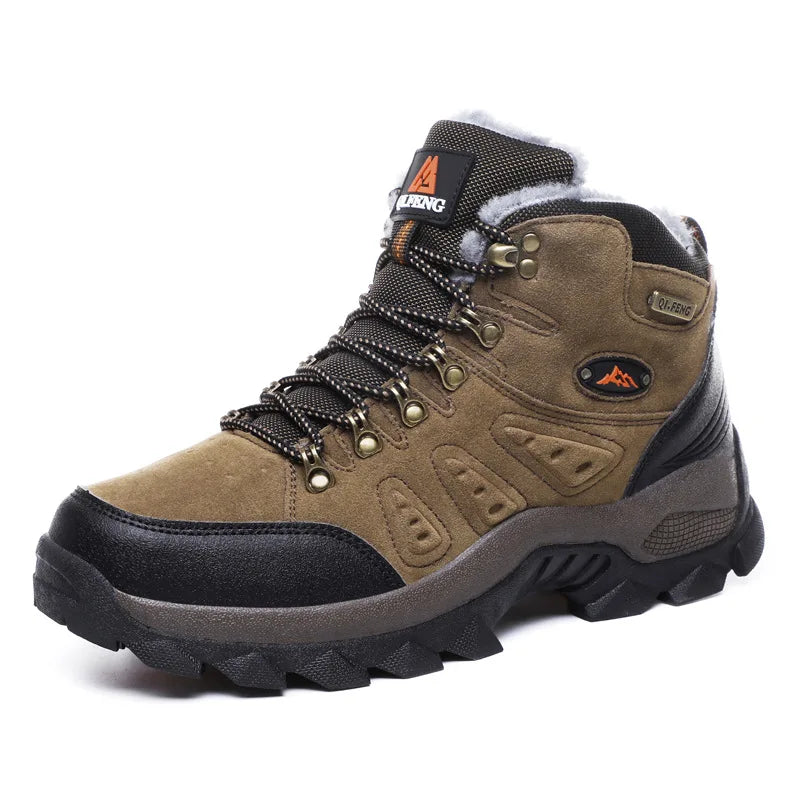 Scarpe Da Arrampicata Invernali All'aperto Da Trekking Antiscivolo Con Suola Spessa Uomo Calde