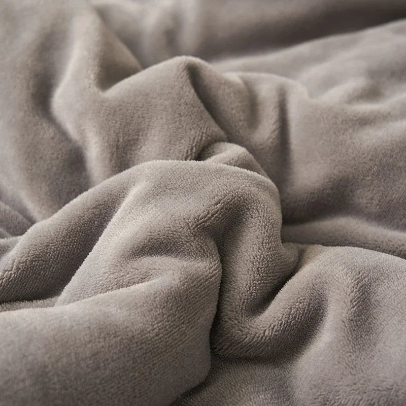 Coperta Invernale Calda E Spessa In Peluche Doppio Strato Pile Latte Flanella Morbida Per Divano Flurry