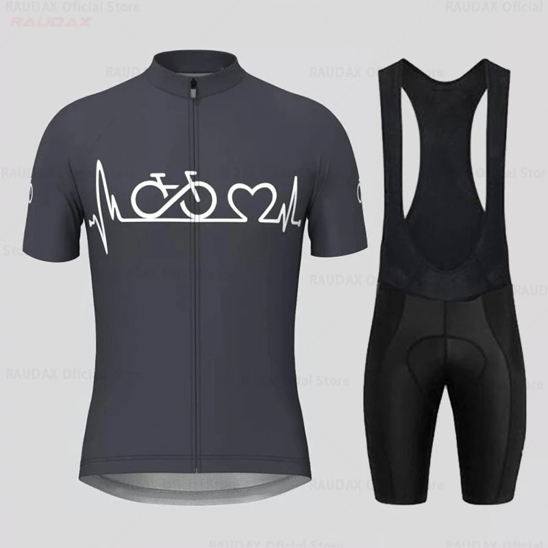 Abbigliamento Da Ciclismo Estivo Per Uomo Kit MTB Maglia Da Ciclismo A Maniche Corte Traspirante Per Bici Da Strada