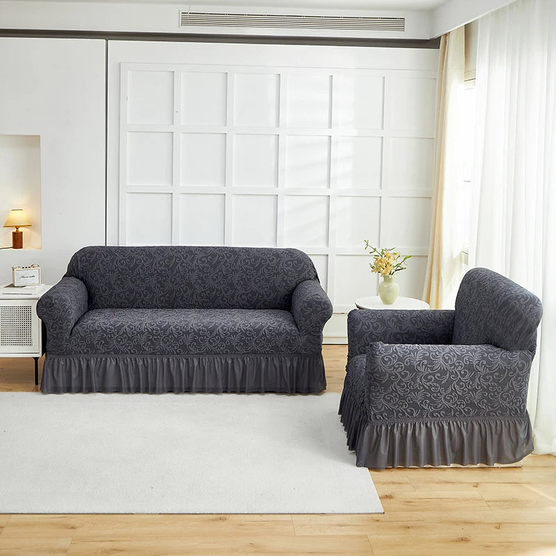 Fodera Divano A Fiori Stile Europeo Jacquard Copridivano Antiscivolo Protezione Per Mobili Soggiorno Decorazioni Casa