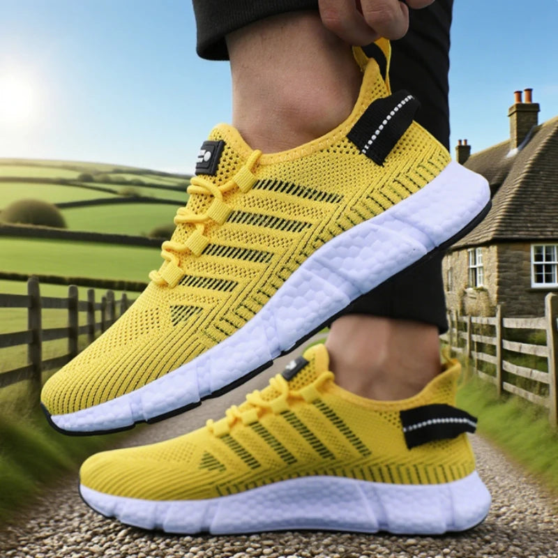 Scarpe Da Uomo In Rete Design Unico E Innovativo Sneakers Leggere Comode Per Esterni Jogging Da Tennis