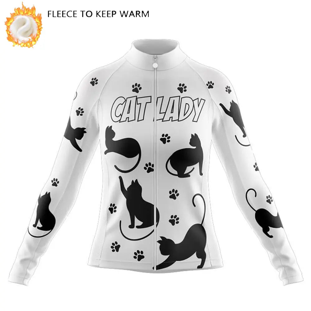 Maglia Ciclismo Invernale Donna In Pile Termico Rosa Tasche Manica Lunga Top Caldo Giacca Sportiva Per Bici Da Strada