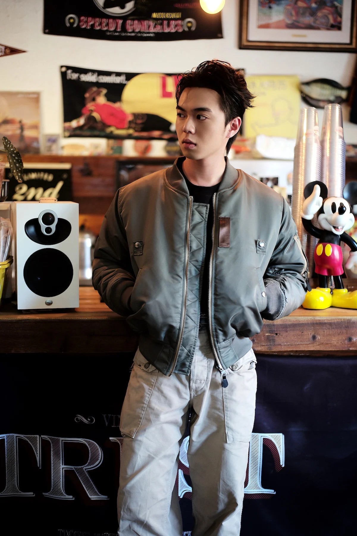Cappotto Invernale MA1 Verde Salvia Pilota Nylon Imbottito Bomber Vintage Uomo Giacca Da Volo Giappone