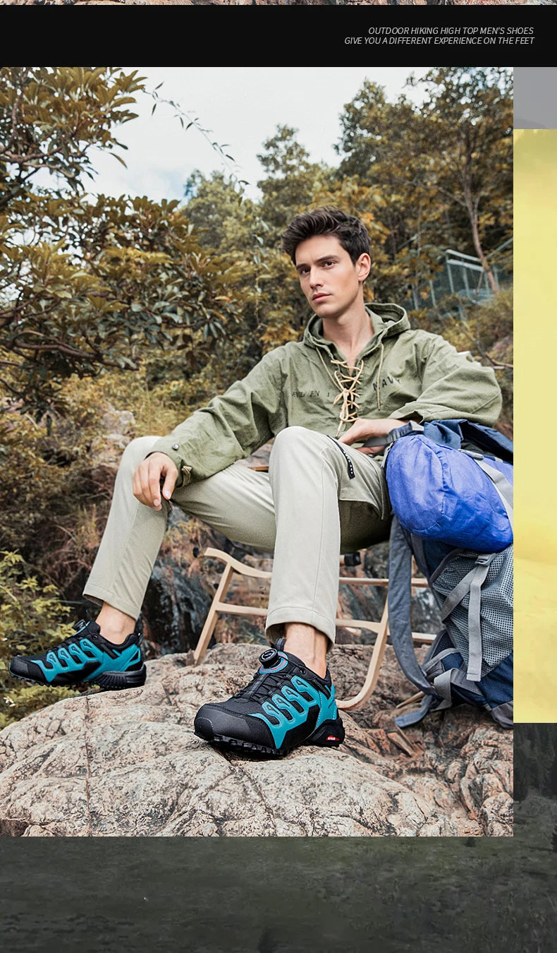 Scarpe Da Trekking Da Uomo In Pelle Scamosciata Esterno Scarpe Da Ginnastica Tattiche Da Caccia Resistente All Usura