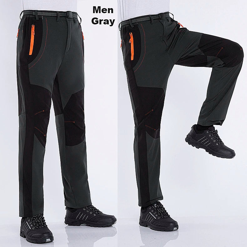Pantaloni Invernali Da Uomo In Pile Per Trekking Impermeabili Caldi Da Campeggio All Aperto Soft Shell Antipioggia Antivento