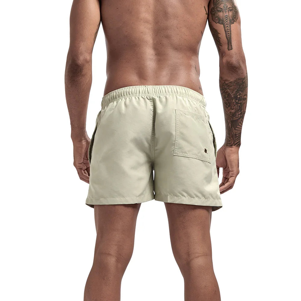 Pantaloncini da Bagno da Uomo da Surf ad Asciugatura Rapida Traspiranti con Coulisse e Tasche per Spiaggia Estiva