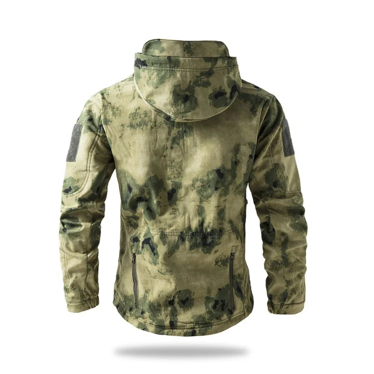 Lurker Giacca Soft Shell Tattica Pelle di Squalo Uomo Impermeabile con Cappuccio Mimetica Esterno da Caccia Autunno