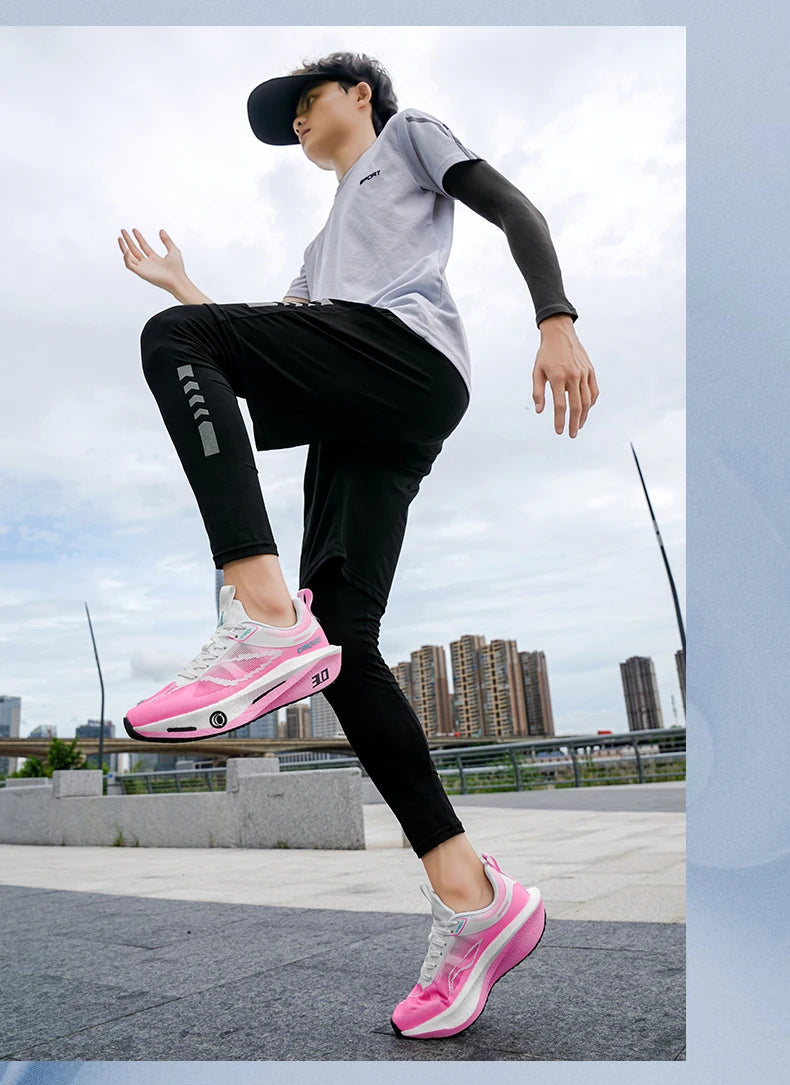 Scarpe Da Corsa Con Piastra In Carbonio Per Maratona Traspiranti Leggere Per Uomo E Donna Comode E Antiscivolo