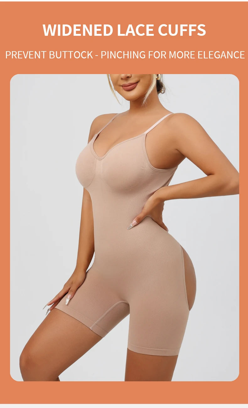 Fajas Colombianas da donna Shapewear Body senza cuciture Sexy controllo della pancia Butt Lifter Coscia più sottile Curve migliorate