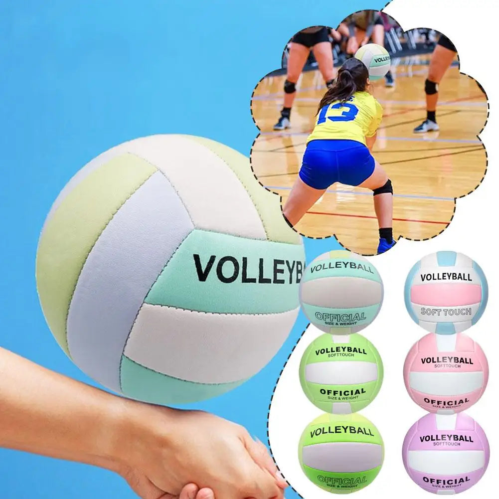 Nuovo Pallone Da Pallavolo Ufficiale Misura 5 Per Allenamento Indoor Outdoor Beach Volley Principianti Spedito Sgonfio