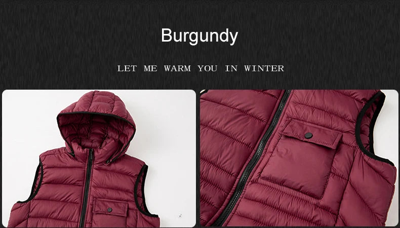 Gilet Termico Impermeabile Uomo CHRLCK per Trekking Campeggio Caccia Sci Pesca Invernale Taglia Grande Caldo e Leggero