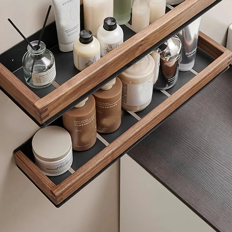 Mensole Da Bagno In Legno Scaffale Portaoggetti Da Parete Organizzatore Per Bagno Cucina E Casa Sopra Il WC