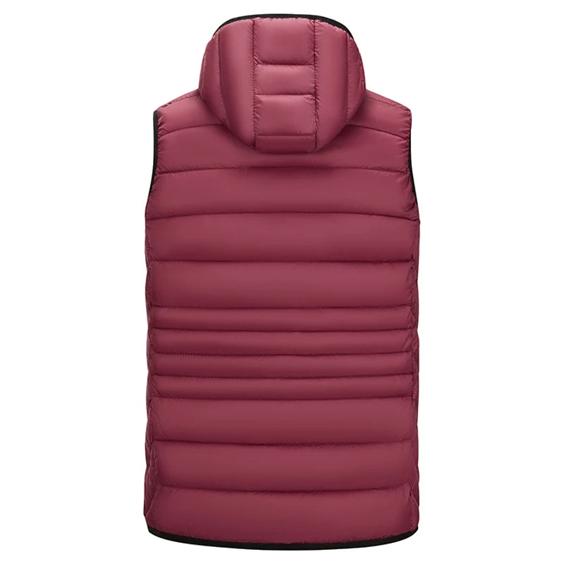Gilet Termico Impermeabile Uomo CHRLCK per Trekking Campeggio Caccia Sci Pesca Invernale Taglia Grande Caldo e Leggero