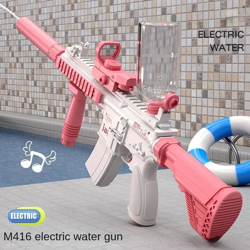 Pistola Ad Acqua Elettrica Automatizzata Per Bambini Portatile Gioco Da Spiaggia Estivo Fantasia