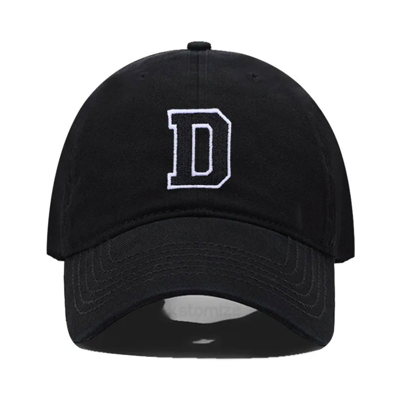 Berretto Da Baseball Unisex Ricamato Lettera AZ Cotone Morbido Alta Qualità Protezione Solare Snapback