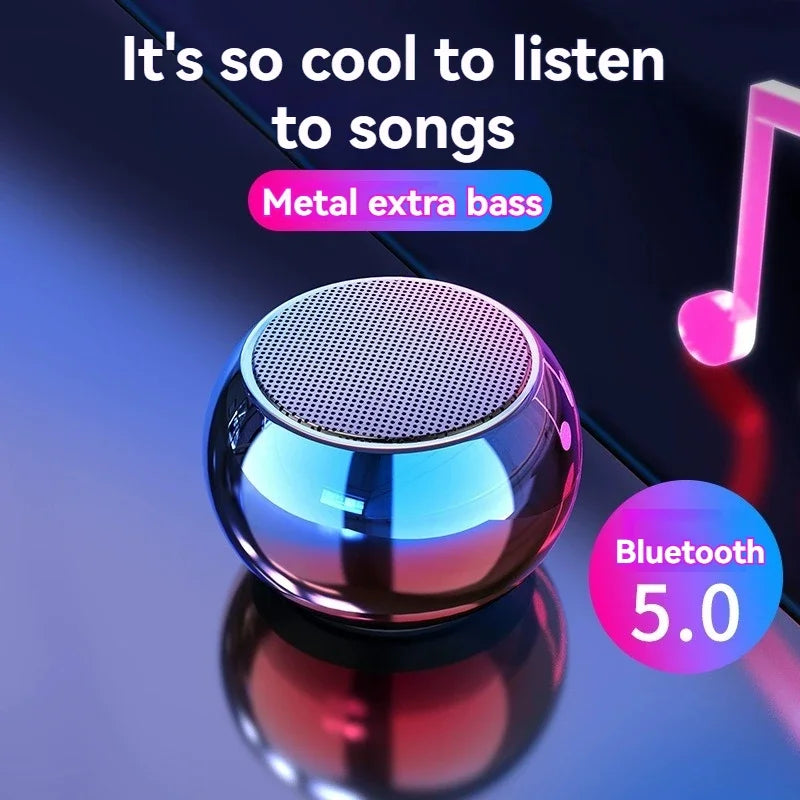 Altoparlante Bluetooth Wireless Portatile Nuovo Subwoofer Robusto In Metallo Per Esterno e Ufficio