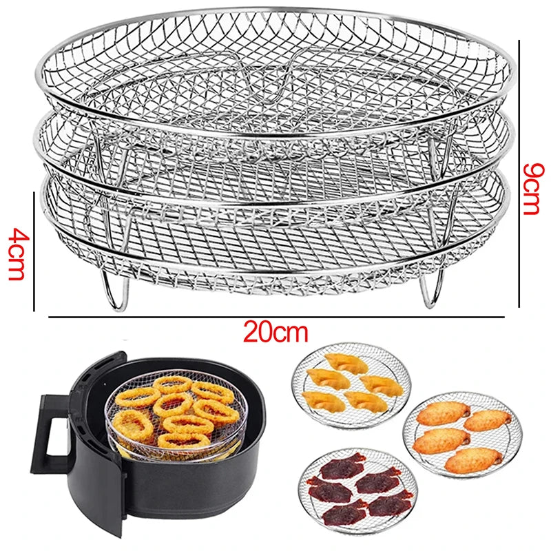 Griglia In Metallo Per Friggitrice Ad Aria E Forno Compatibile Con Cosori Vortex Gourmia Foodi Accessori
