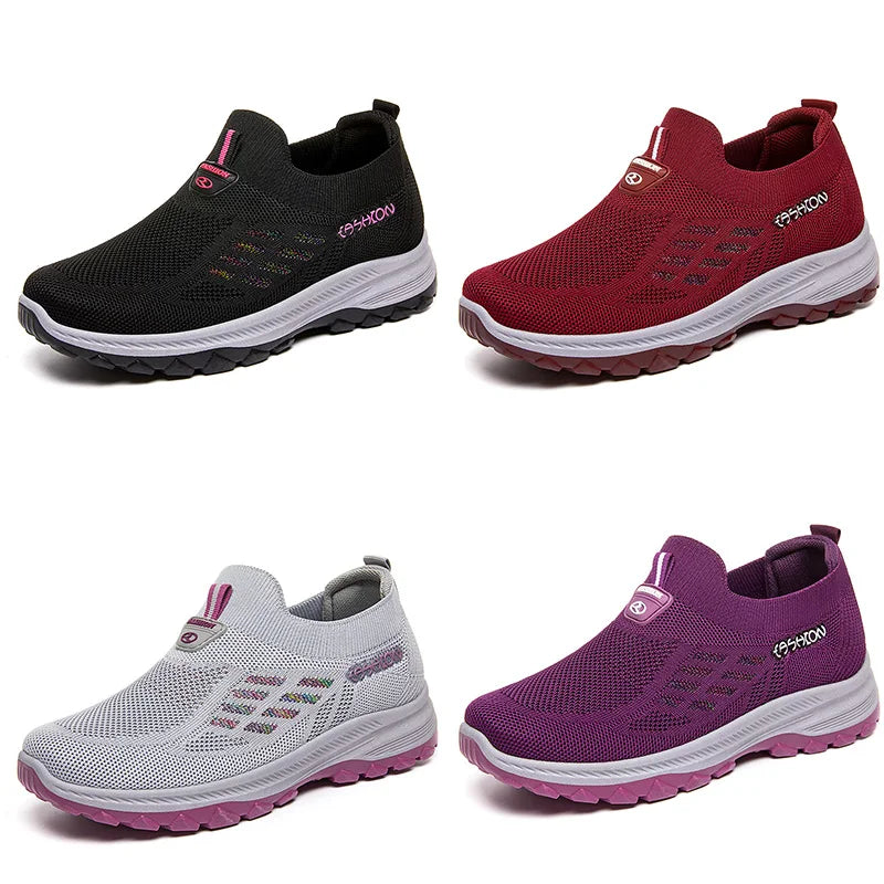 TaoBo scarpe da passeggio 2023 estate nuove scarpe da donna traspiranti senza pizzo suola morbida calzini Sneakers Comfort scarpe sportive da donna Tennis