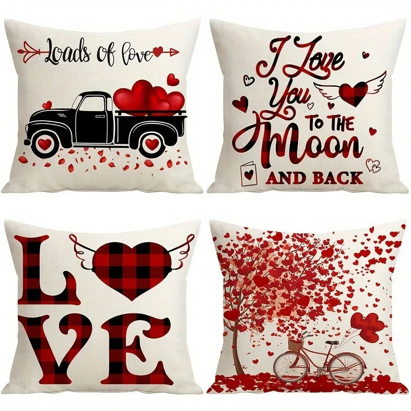 Fodere Per Cuscini Con Stampa Digitale Tema Amore Adatte Per Divano Camera Da Letto Auto Decorazioni Per La Casa