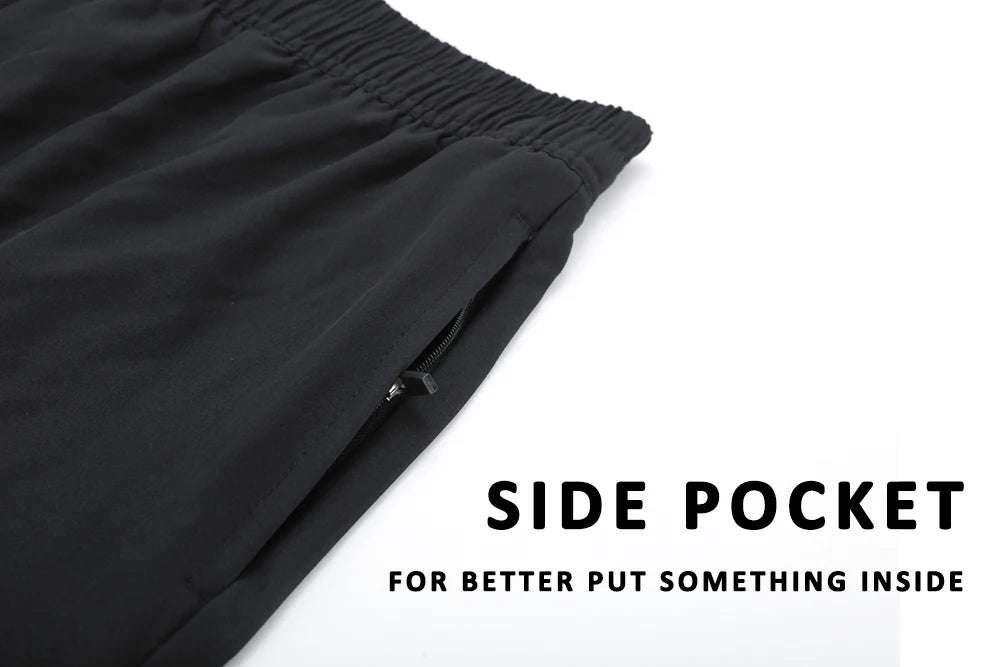 DATIFER Estate 2026 Pantaloncini Da Uomo In Poliestere Con Fodera Spandex 2 In 1 Elastico Vita Tasca Cerniera Palestra
