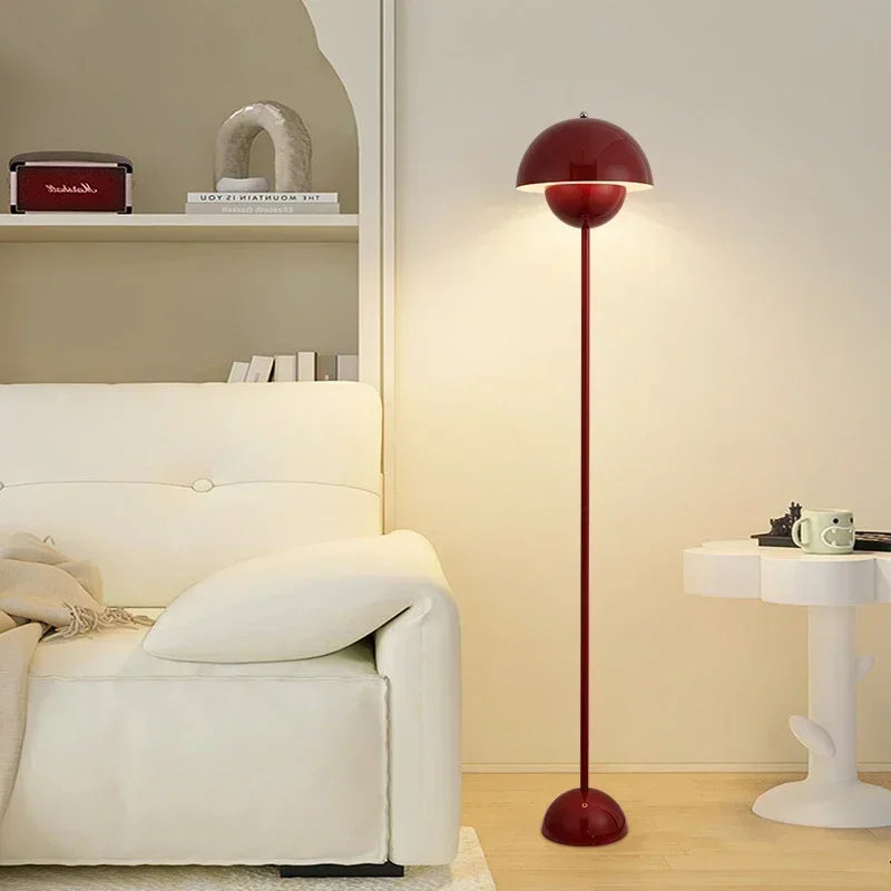 Lampada Da Terra Danish Bud Con Lampadina E27 Per Illuminazione Luce Da Tavolo E Scrivania In Ferro