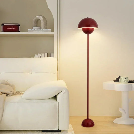 Lampada Da Terra Danish Bud Con Lampadina E27 Per Illuminazione Luce Da Tavolo E Scrivania In Ferro