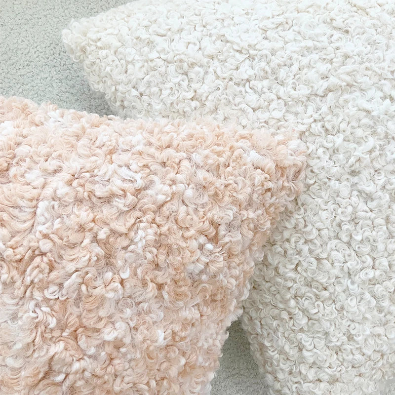 Fodera Per Cuscino Teddy In Lana Finta Di Agnello Tinta Unita Spessa Morbida 1 Pezzo Per Divano Decorativo
