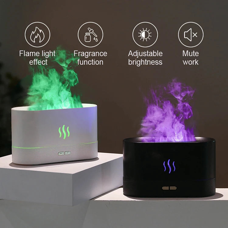 Kinscoter Diffusore Aroma Umidificatore Ultrasuoni Led Freddo Mist Maker Olio Essenziale 180ml Per Ambienti 11 20 m2
