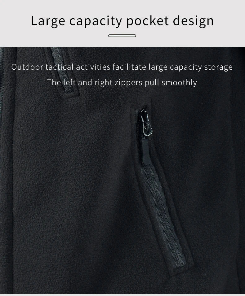 Giacca Invernale Tattica Militare In Pile Caldo Mimetico Cappotto Da Uomo Da Safari Outwear Abbigliamento Outdoor
