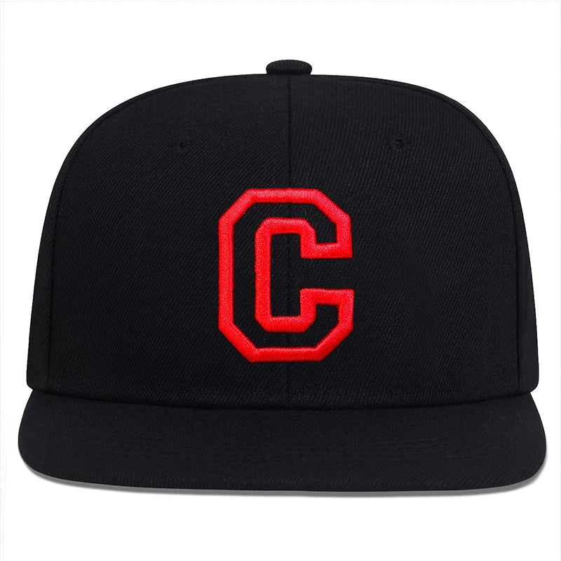 Cappellini Baseball Hip Hop Unisex Con Ricamo Lettera C Regolabile Protezione Solare Primavera Autunno