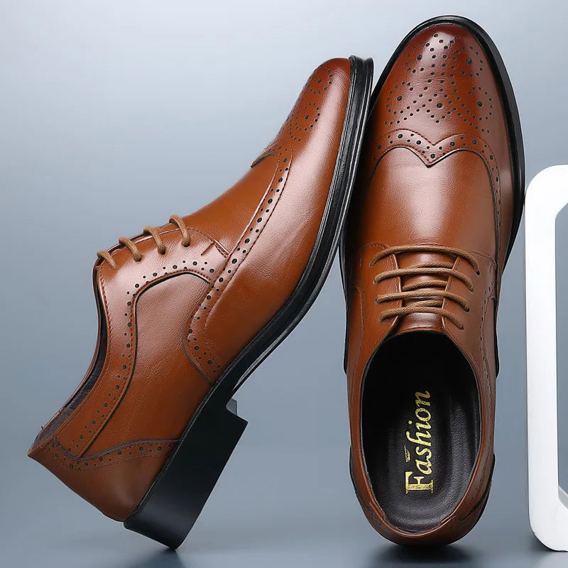 Scarpe Oxford Da Uomo Realizzate A Mano In Vera Pelle Di Vitello Brogue Eleganti Classiche Da Lavoro