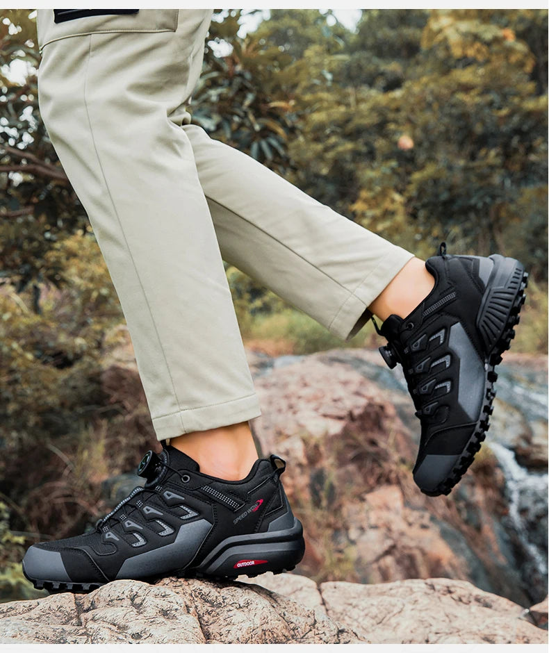 Scarpe Da Trekking Da Uomo In Pelle Scamosciata Esterno Scarpe Da Ginnastica Tattiche Da Caccia Resistente All Usura