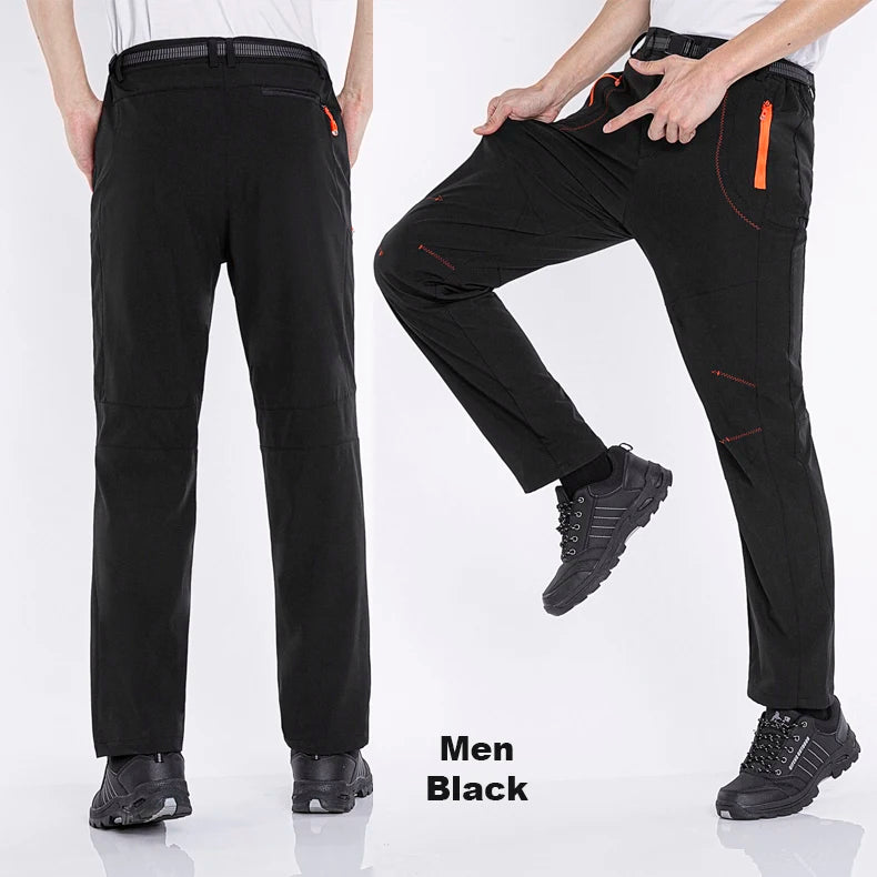 Pantaloni Invernali Da Uomo In Pile Per Trekking Impermeabili Caldi Da Campeggio All Aperto Soft Shell Antipioggia Antivento