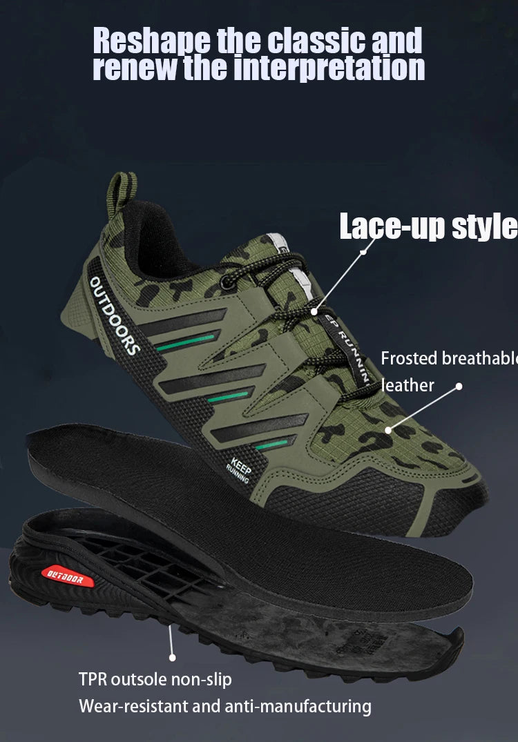 Scarpe Da Trekking Da Uomo Impermeabili Antiscivolo Per Tutti I Percorsi Campeggio Allenamento Ciclismo All Aperto