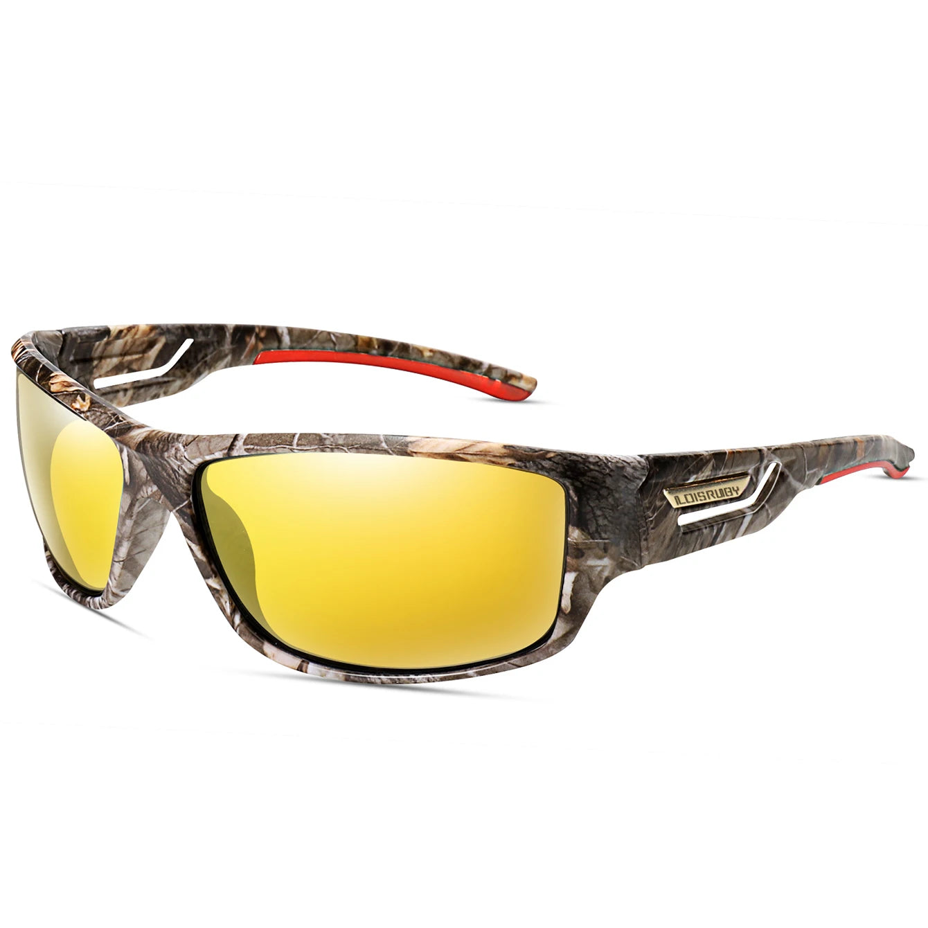 LOISRUBY Occhiali Da Sole Polarizzati Da Pesca Uomo Camouflage Guida Sport All Aperto Ciclismo E Corsa UV400 Attrezzatura