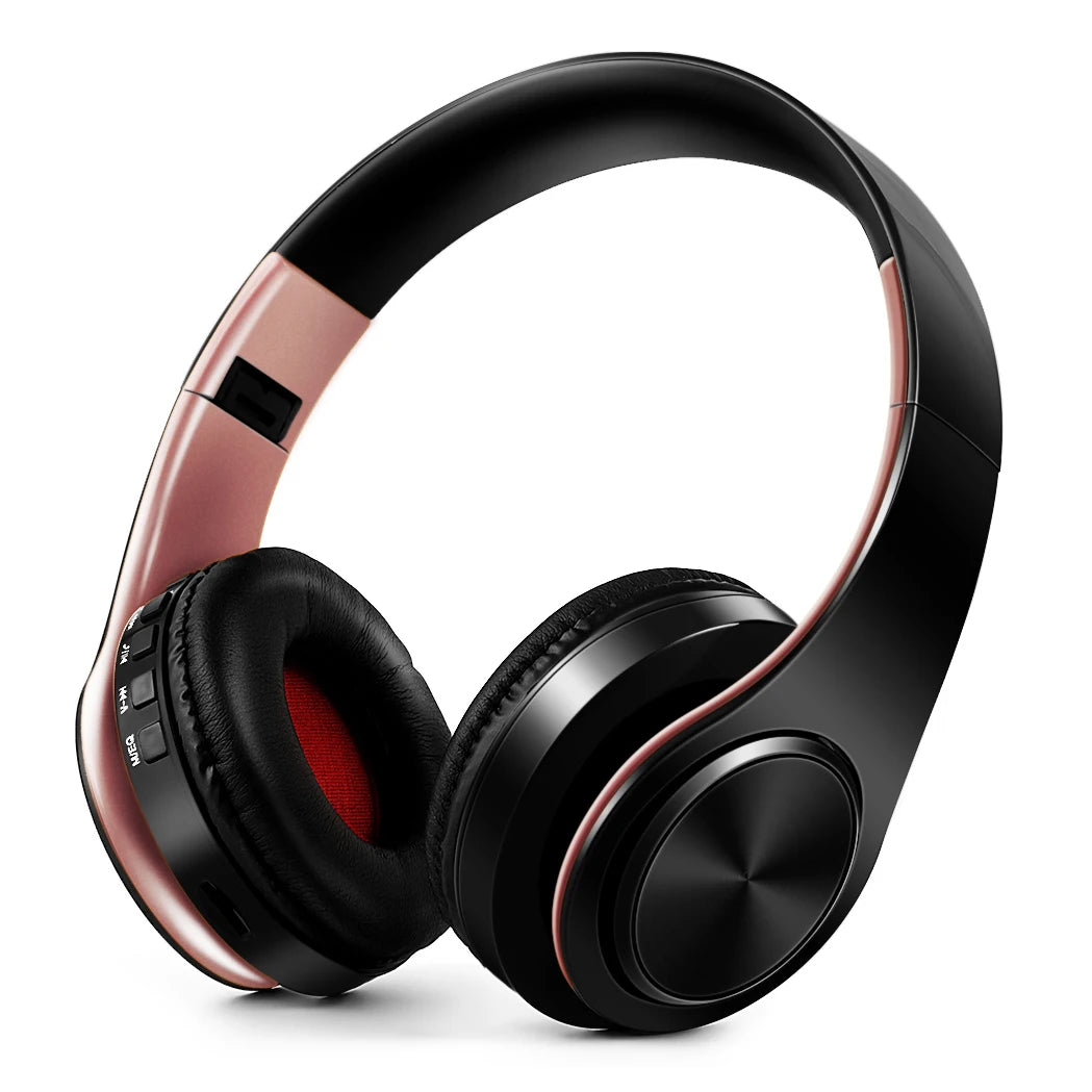 Cuffie Wireless Dorate Bluetooth con Microfono Incorporato Auricolare Stereo Universale per Android e iOS Regalo da Uomo