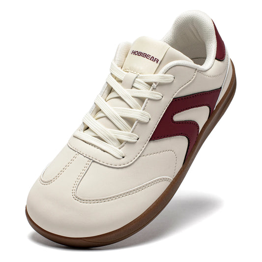 Hobibear Scarpe A Punta Larga Sneakers Unisex In Pelle Artificiale Zero Drop Retrò Per Uomo E Donna