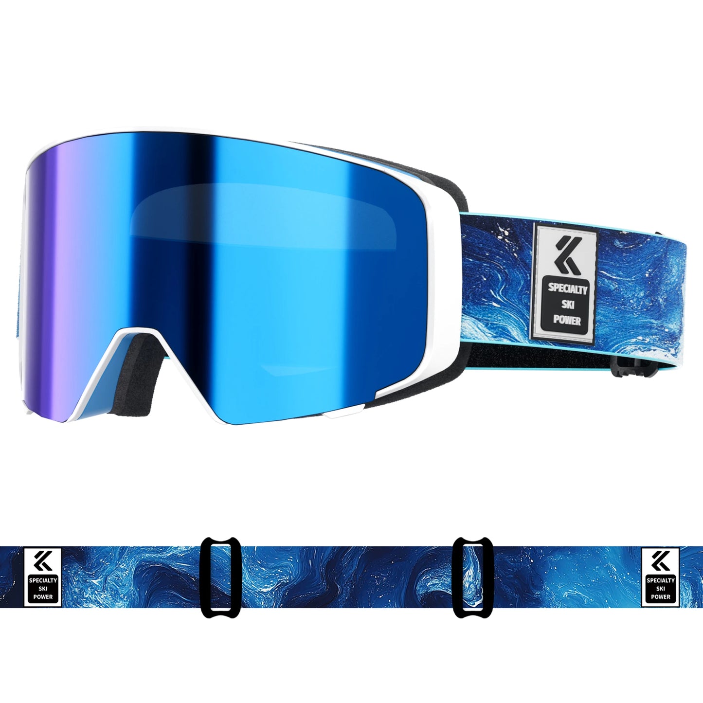 Occhiali Da Sci Fotocromatici KAPVOE Traspiranti Per Esterni UV400 Anti Appannamento Con Lenti Flip Per Neve E Snowboard