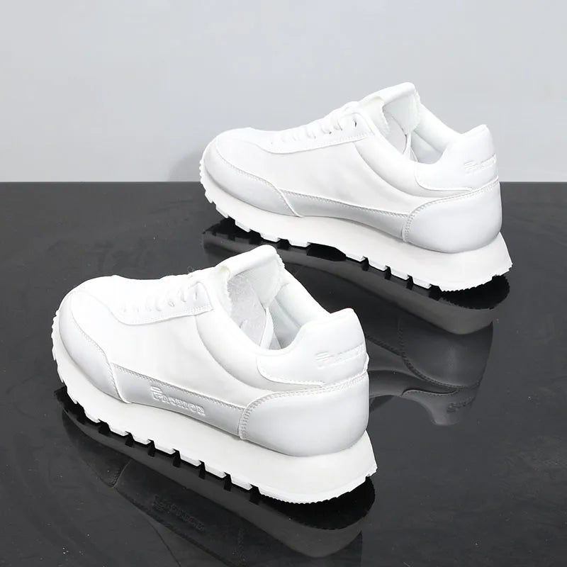 Scarpe Da Ginnastica Casual Uomo Donna Con Piattaforma Maggiorata Traspirante In Pelle Retro