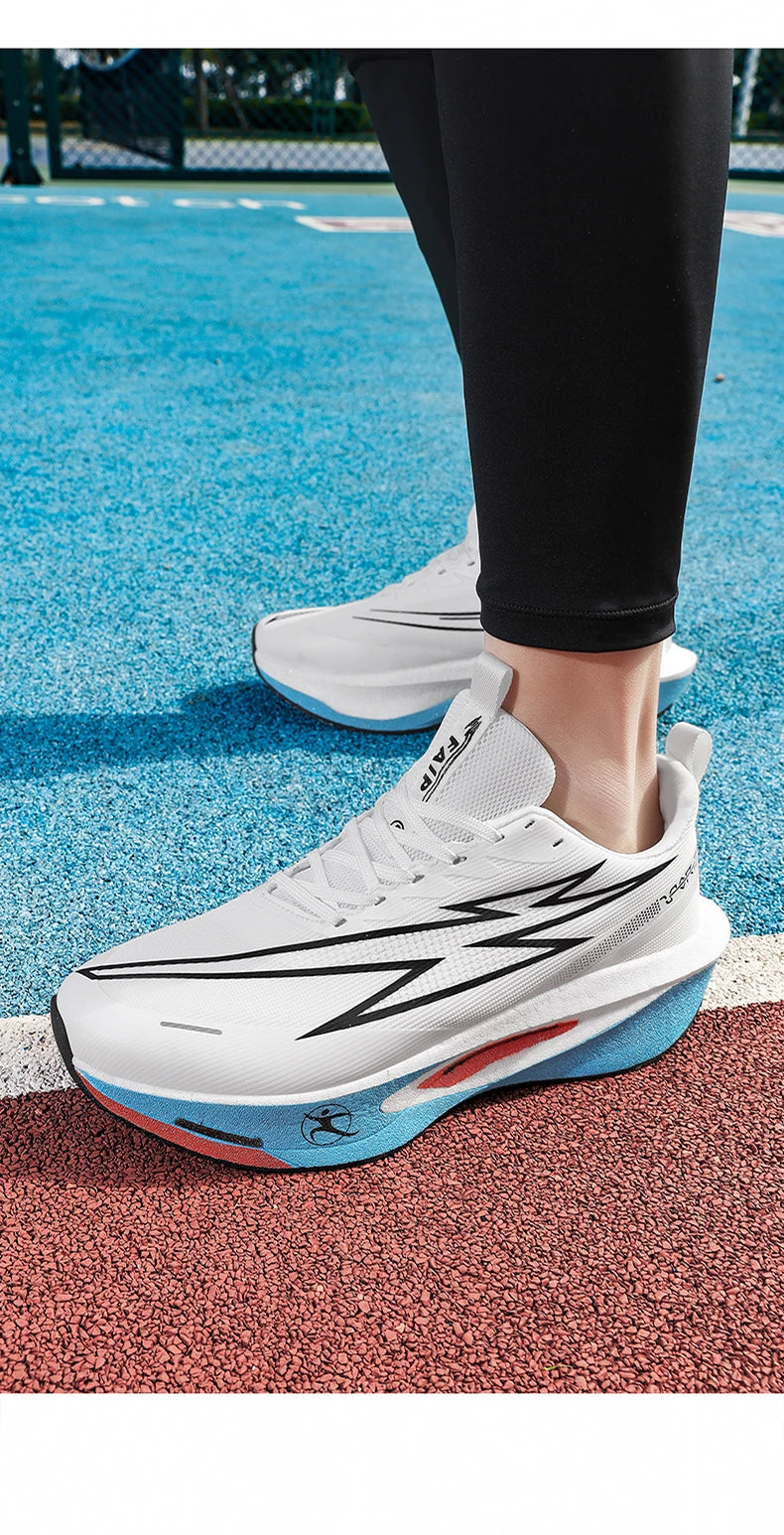 Scarpe sportive da uomo Scarpe da corsa con piastra in carbonio Scarpe da ginnastica da maratona maschili Scarpe da allenamento per atletica ammortizzanti da corsa per donna